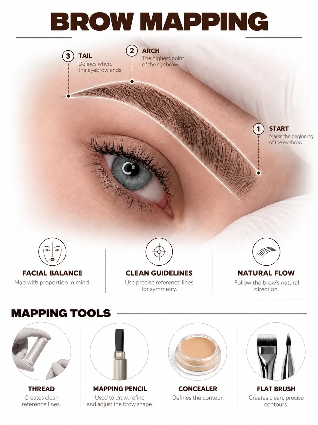 Brow mapping technique guide