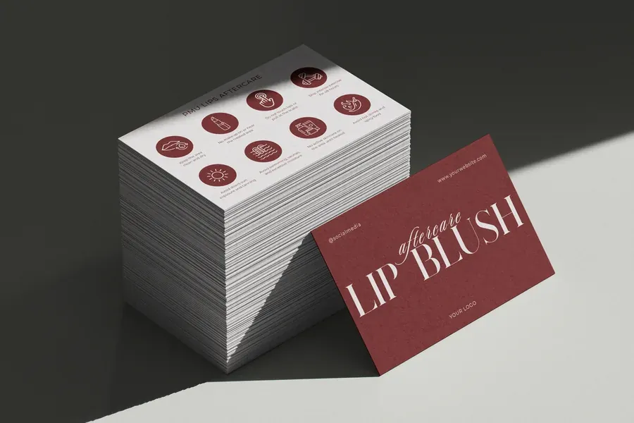Lip Blush Aftercare Card Bundle